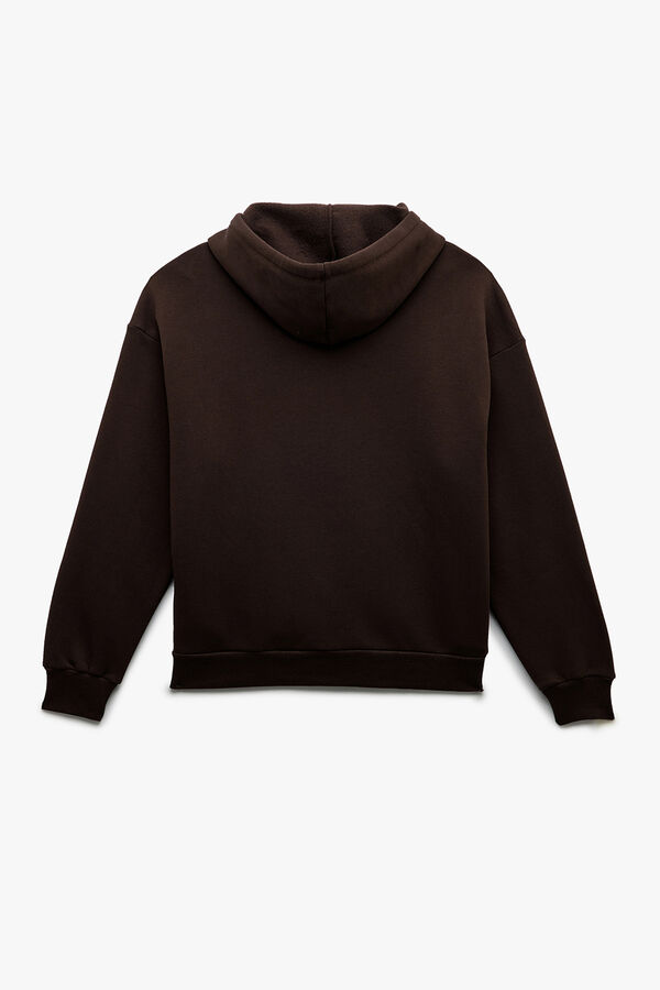 Koton Sweatshirt com fecho-&eacute;clair cru