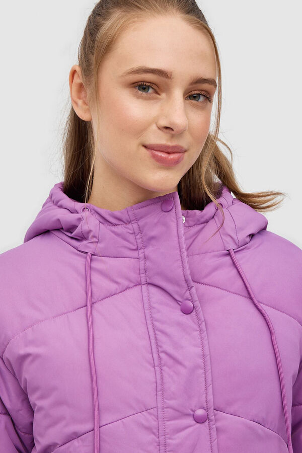 Inside Cazadora Acolchada Capucha morado/lila