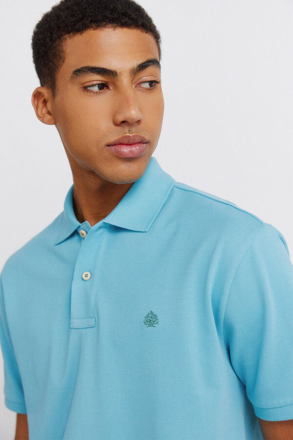 Springfield Polo b&aacute;sico Springfield regular fit azul