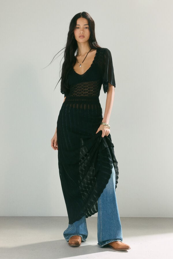 High Spirits Vestido Dove preto