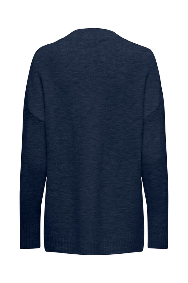 Only Camisola de malha azul