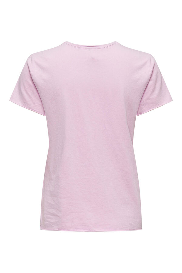 Springfield Camiseta manga corta dibujo rosa
