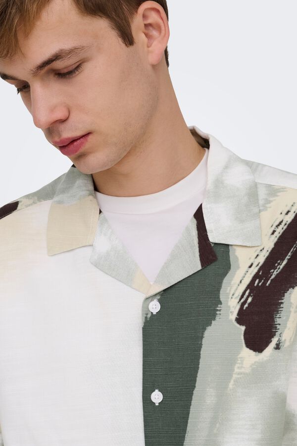 Only & Sons Camisa de manga curta branco