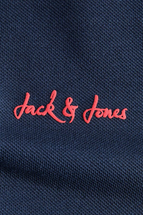 Jack & Jones PLUS Polo piqu&eacute; algod&oacute;n azul
