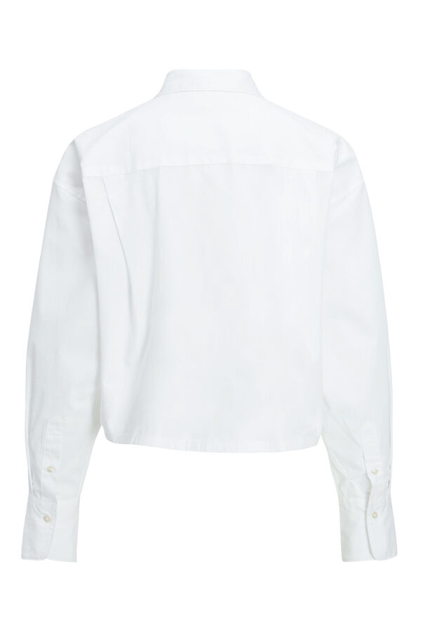 Springfield Camisa de manga comprida popelina branco