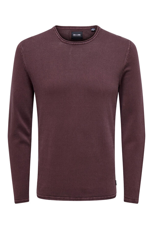 Only & Sons Camisola gola redonda  cru