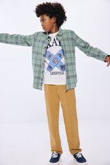 Springfield Kids Cal&ccedil;as chino menino estampado