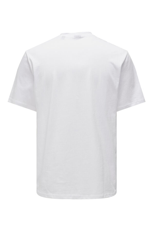 Only & Sons T-shirt básica O&S branco