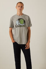 Springfield T-shirt Grogu Mandalorian cinza