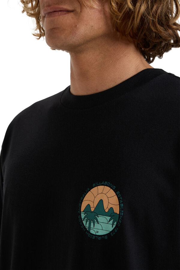Billabong Camiseta de manga corta para Hombre negro