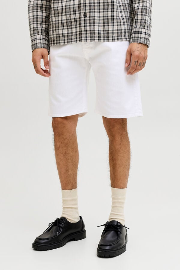 Jack & Jones Bermuda regular stone wash branco