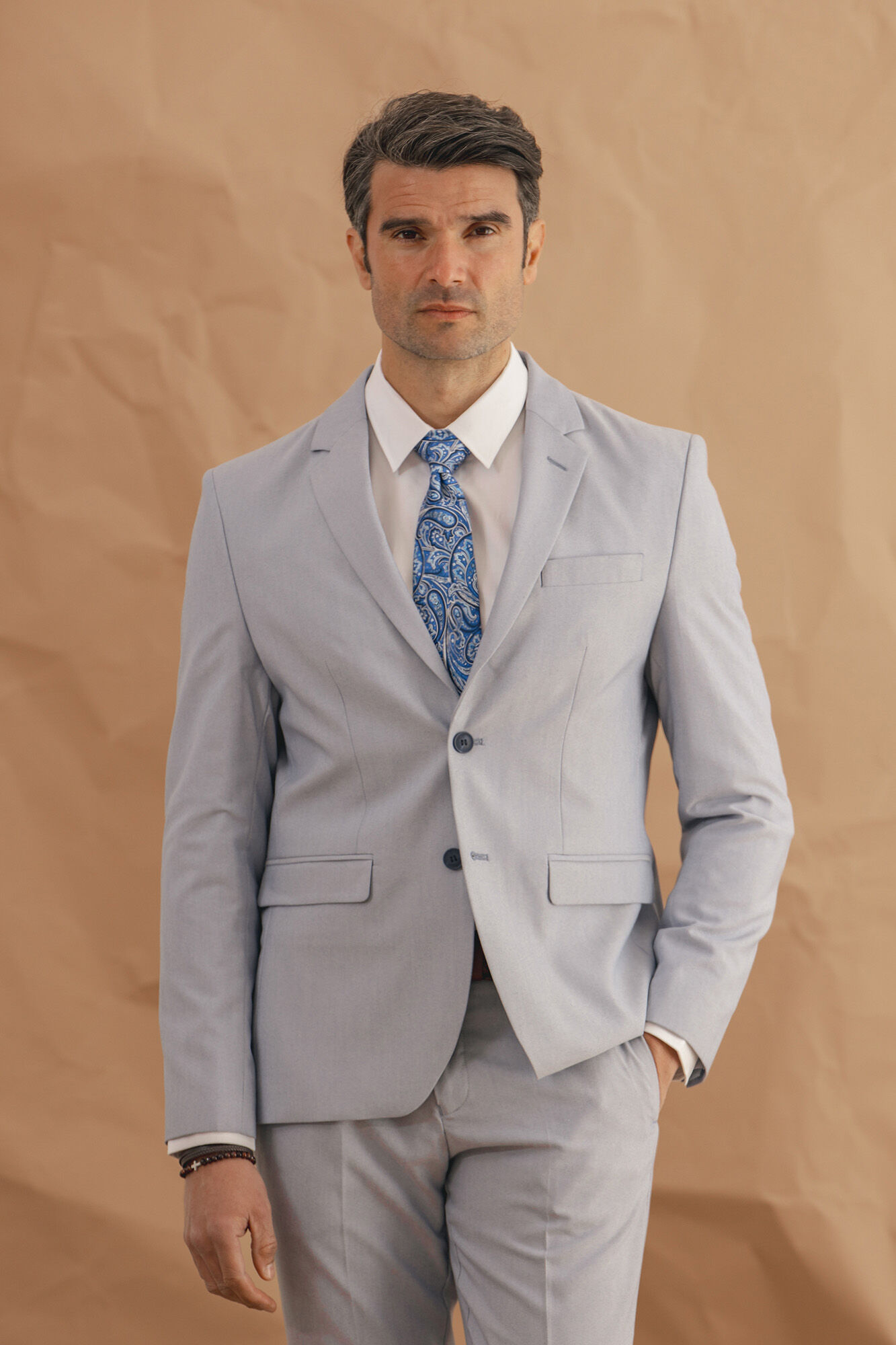 Celopman Chaqueta Traje Celeste