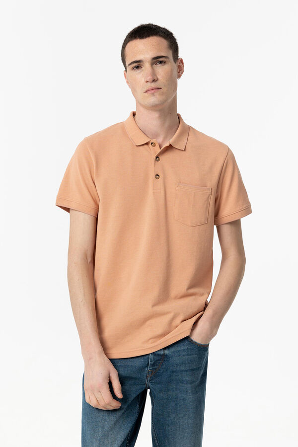 Tiffosi Polo Piqu&eacute; com Bolso vermelho