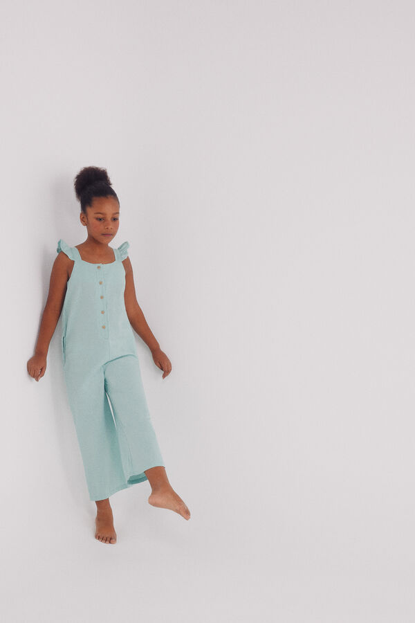 Springfield Kids Mono liso volantes ni&ntilde;a verde