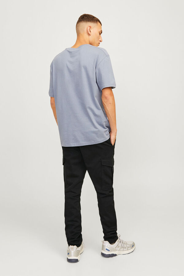 Jack & Jones Pantal&oacute;n cargo slim fit negro