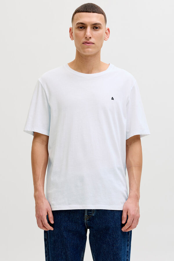 Jack & Jones Pack de 5 camisetas b&aacute;sicas blanco