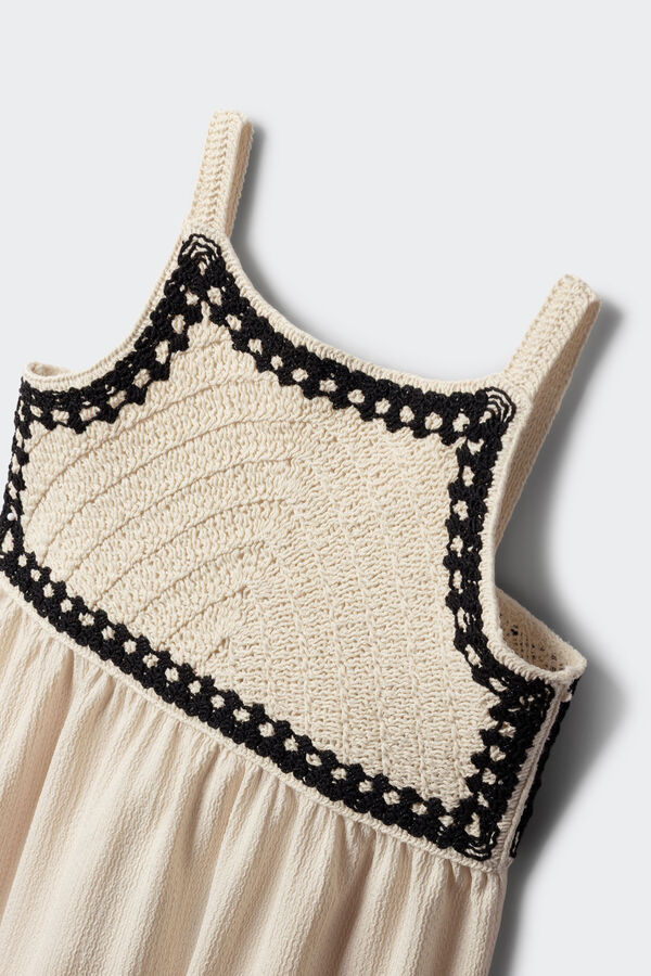 Springfield Kids Vestido crochet ni&ntilde;a marfil