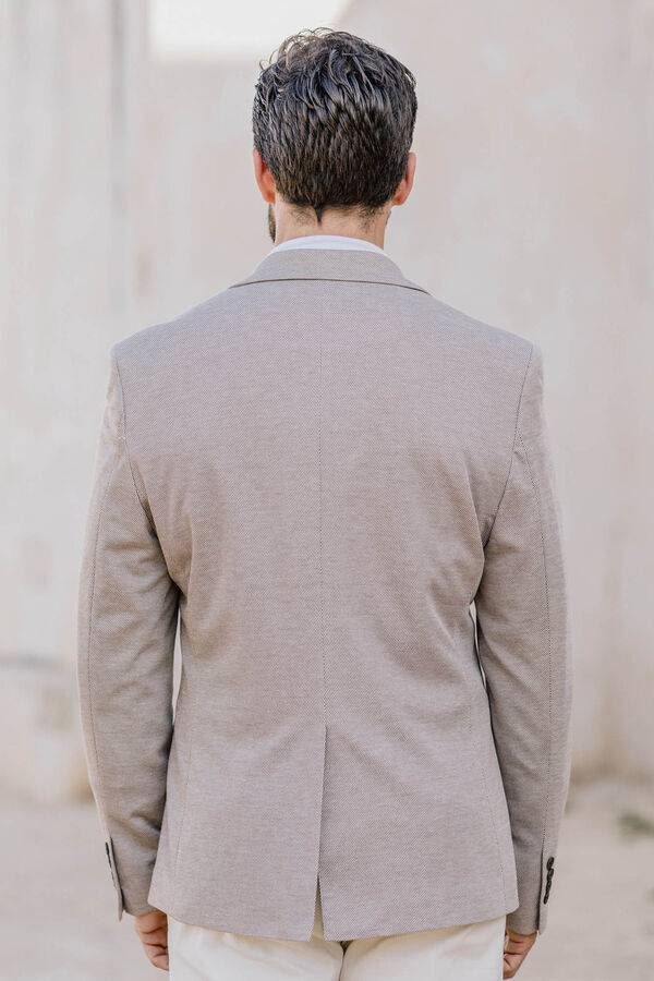 Celopman Blazer Punto Mezcla beige