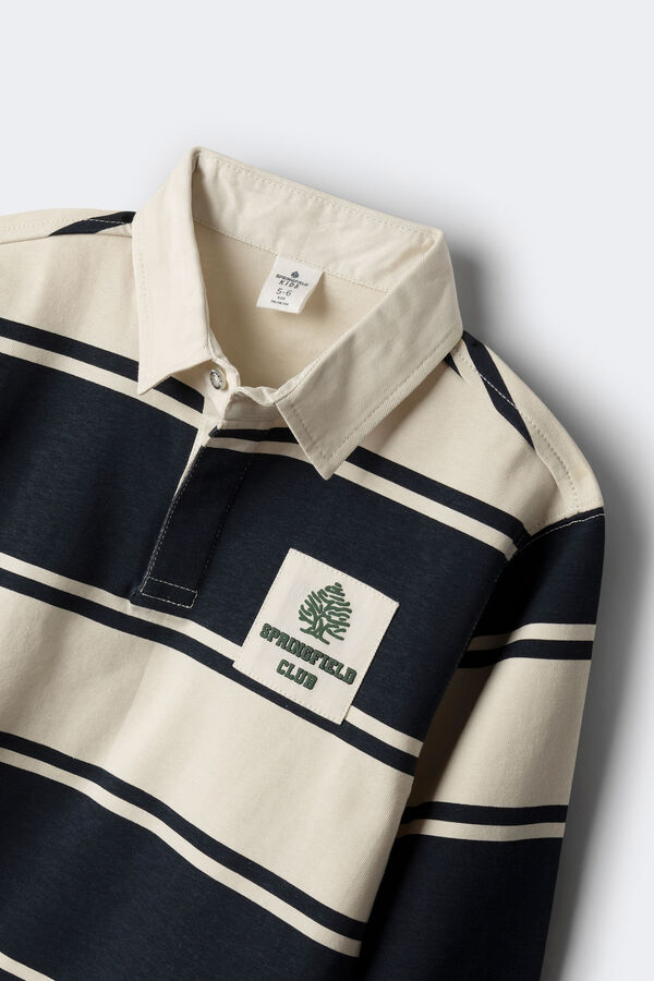 Springfield Kids Polo manga larga ni&ntilde;o azul