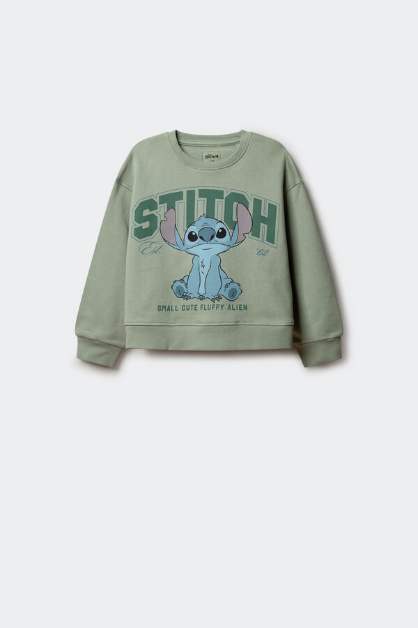 Springfield Kids Sudadera "Lilo & stitch" ni&ntilde;a verde