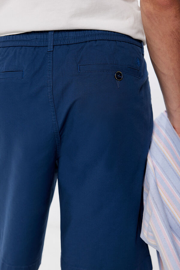 Springfield Bermudas cor corte relax fit azul