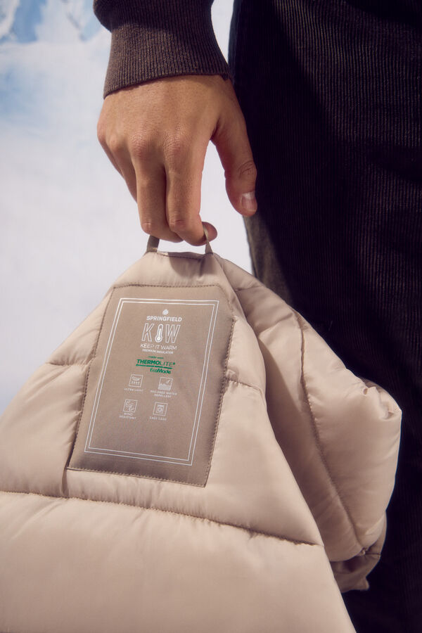 Springfield Casaco acolchoado t&eacute;rmico cru