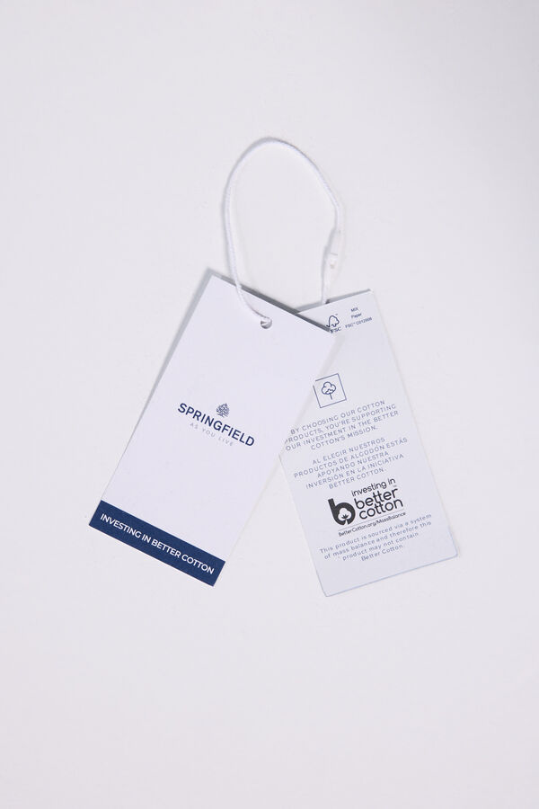 Springfield Camisa tejido r&uacute;stico azul