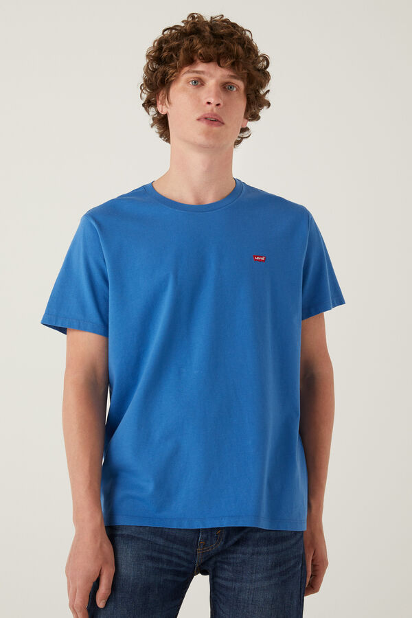 Springfield Camiseta algodón manga corta azul medio