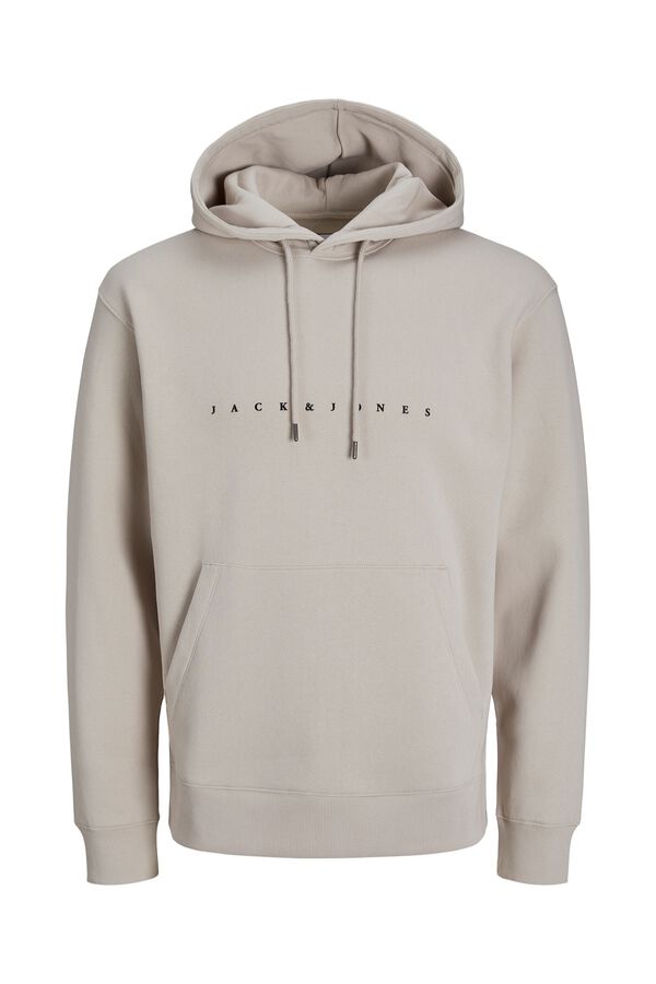 Jack & Jones Sweatshirt com capuz cinzento
