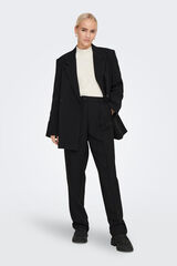 Only Pantal&oacute;n de pinzas ancho negro