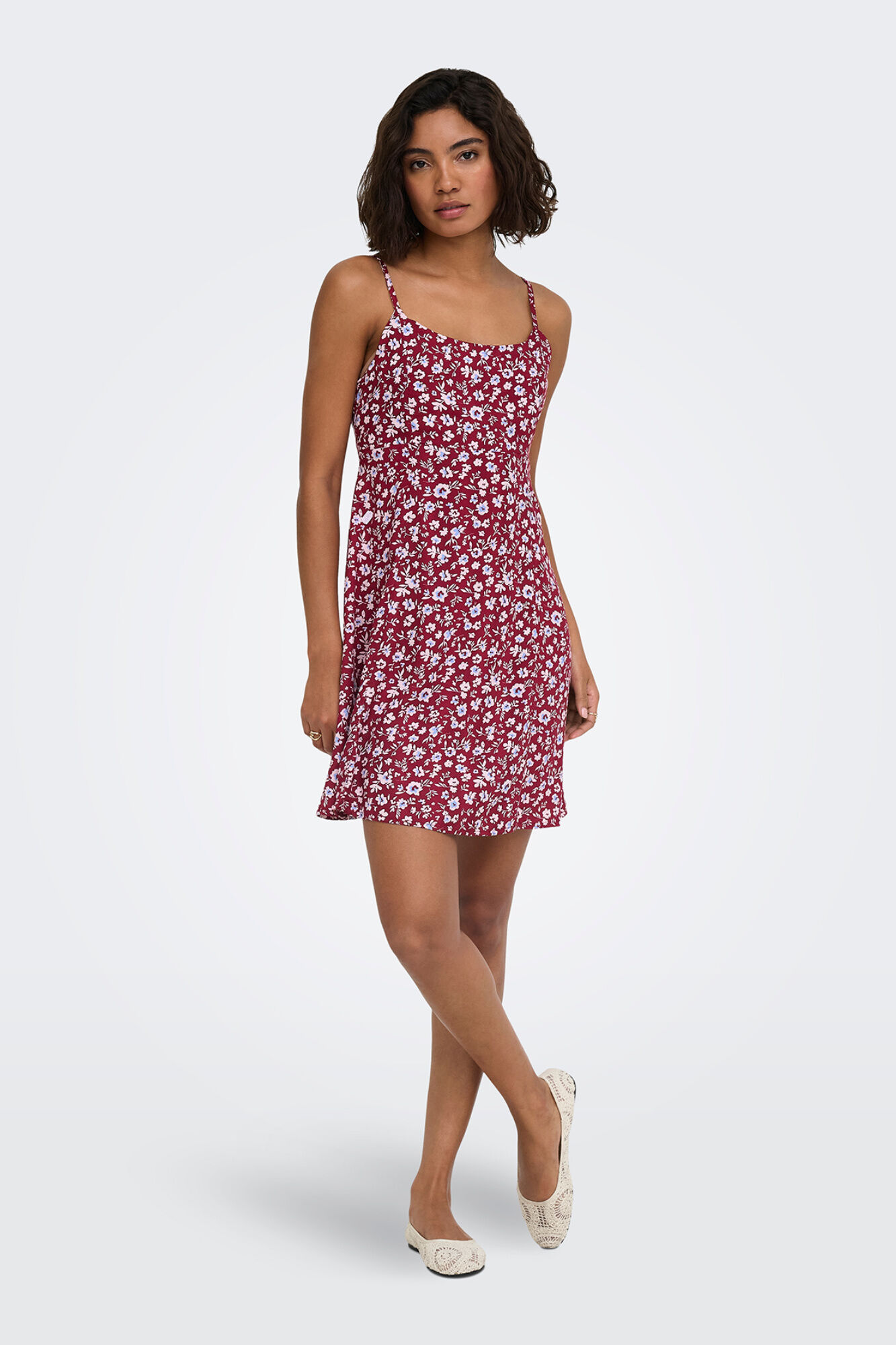 Only Vestido curto estampado floral