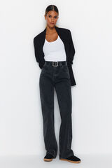 Trendyol Jeans regular de mujer gris
