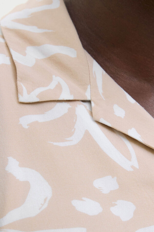 Jack & Jones Camisa de manga curta com ajuste relaxado cinzento