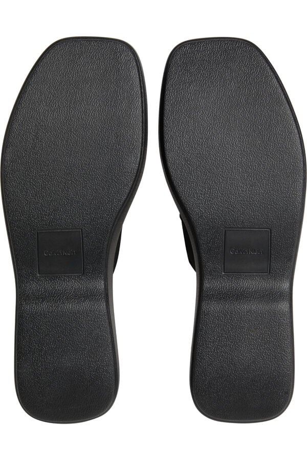 CK Jeans Sand&aacute;lia plataforma preto