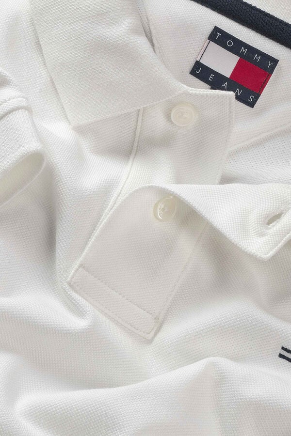 Tommy Jeans Polo regular manga curta branco