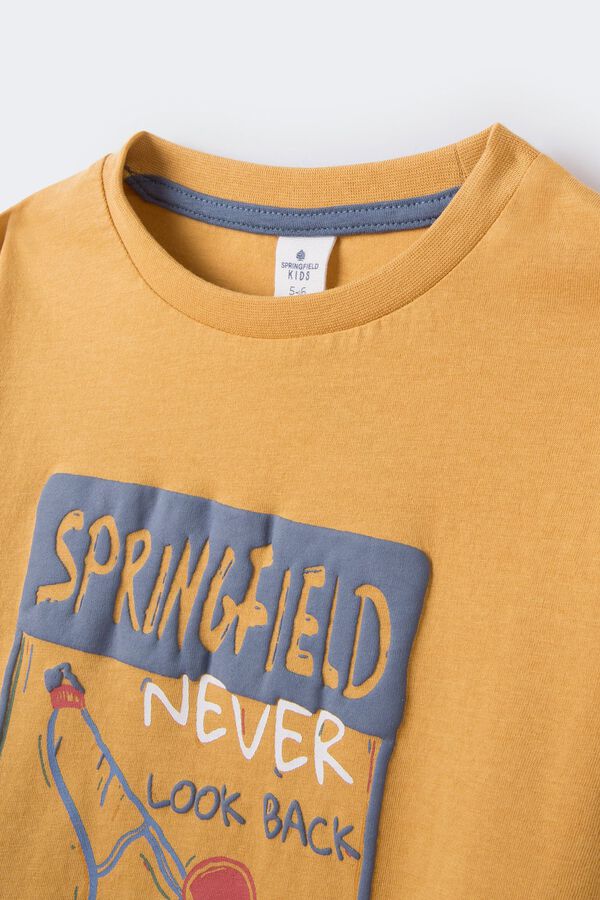 Springfield Kids Camiseta skater ni&ntilde;o amarillo