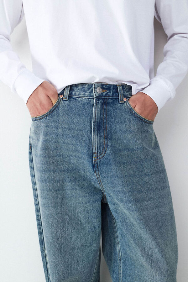 Balmohk Cal&ccedil;a jeans larga e larga azul