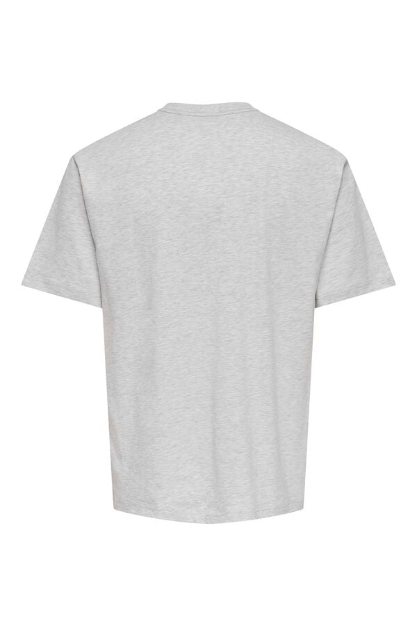Only & Sons T-shirt de manga curta cinzento