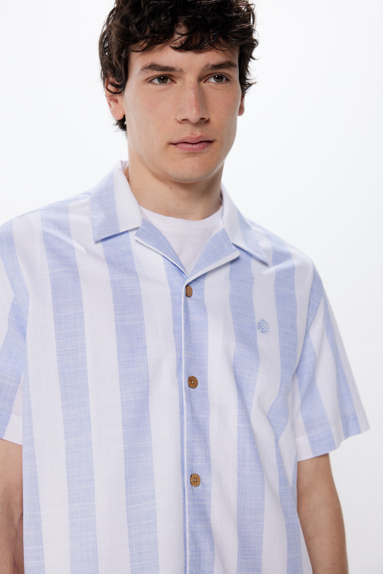 Springfield Camisa de manga curta &agrave;s riscas