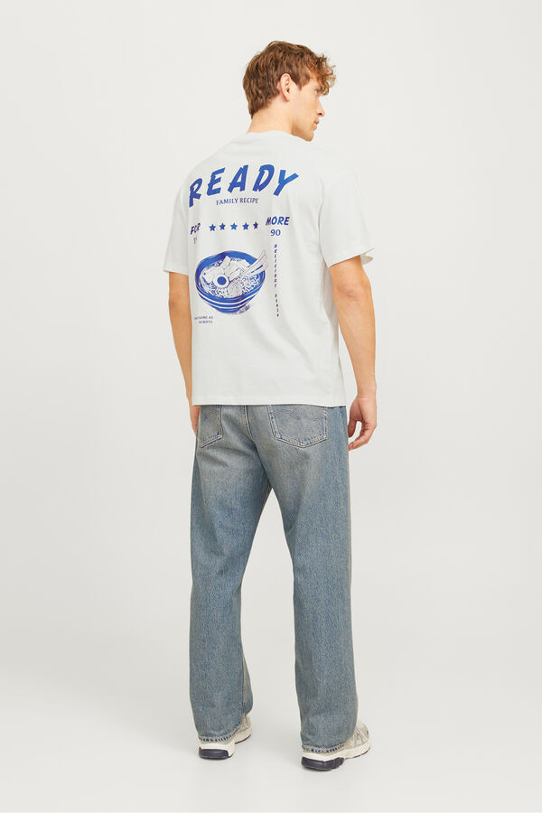 Jack & Jones Camiseta back print blanco