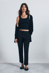 Springfield Pantal&oacute;n chino recto negro