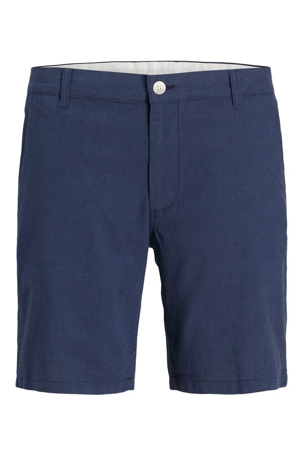 Jack & Jones Bermuda chino regular fit em linho azul
