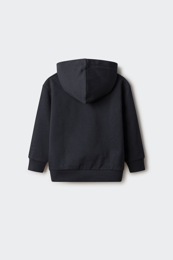 Springfield Kids Sudadera capucha logo ni&ntilde;o azul