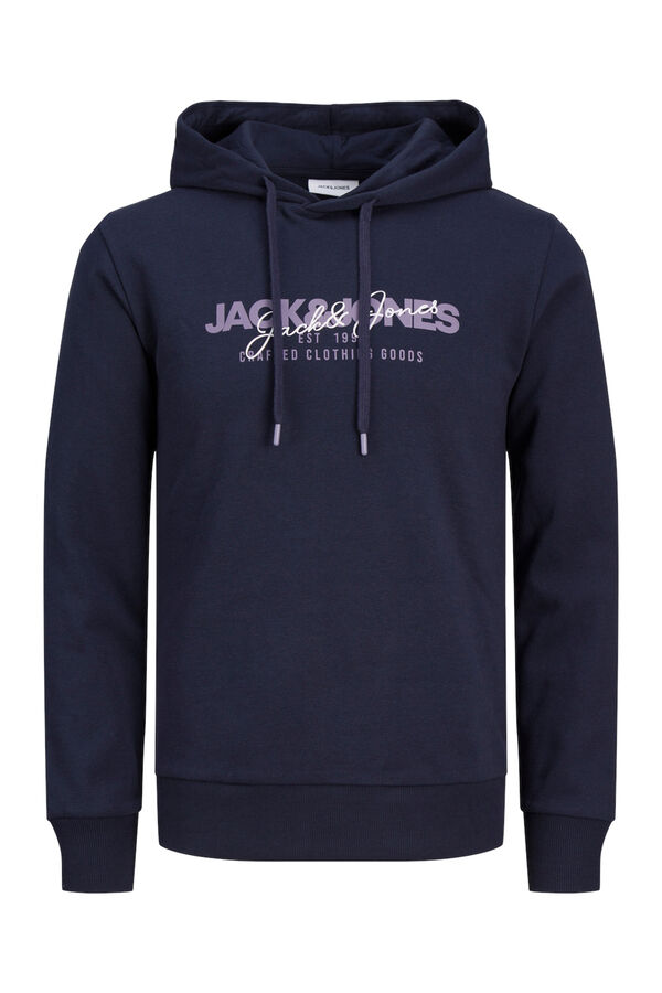 Jack & Jones Sudadera est&aacute;ndar fit capucha azul