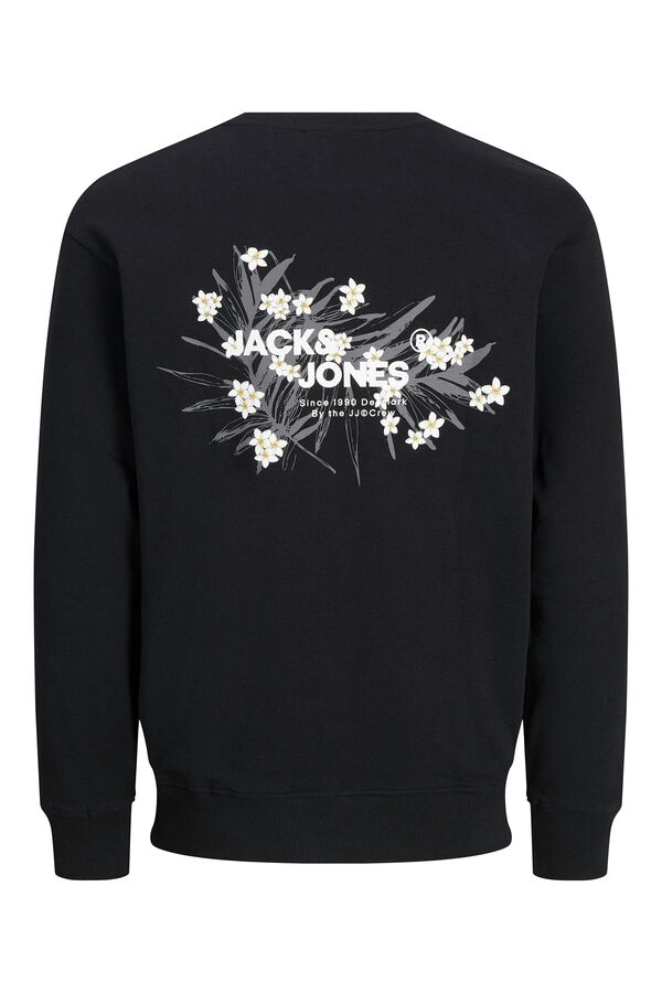 Jack & Jones Sweatshirt de ajuste padr&atilde;o preto