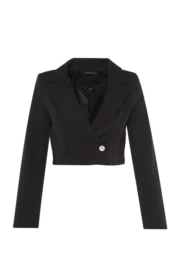 Trendyol Blazer corta negro