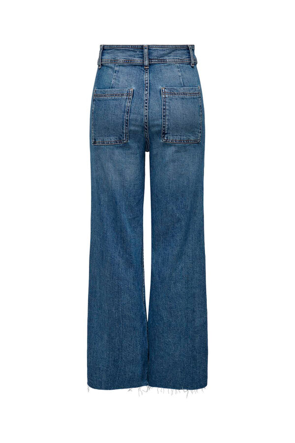 Only Jeans Wide Leg Cropped azul