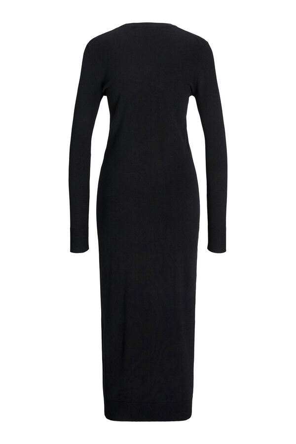 Jack & Jones Vestido maxi de punto fino negro