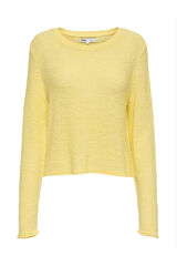 Only Camisola de gola redonda estampado