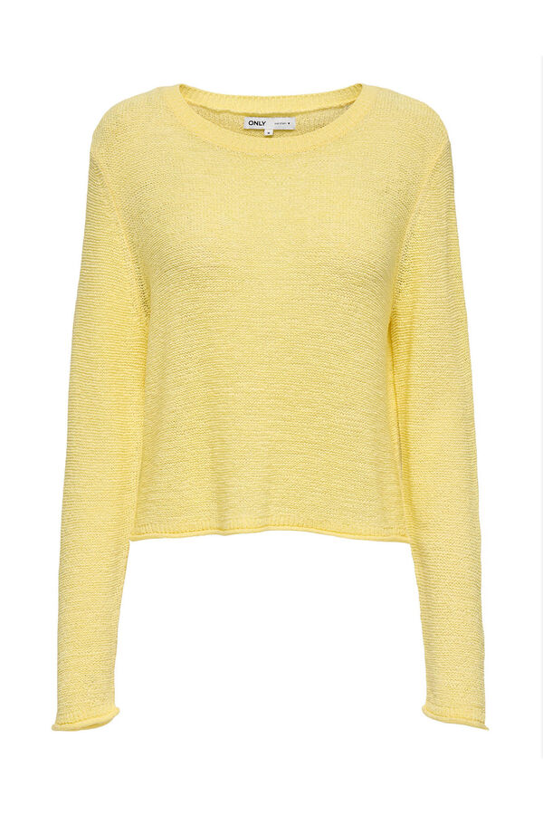 Only Camisola de gola redonda estampado